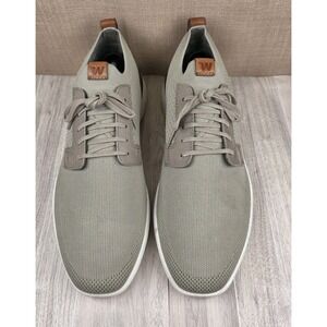 Wolf & Shepherd Swiftknit Derby Beige Brown Men's Sz 11 Knit Dress Shoes Preppy